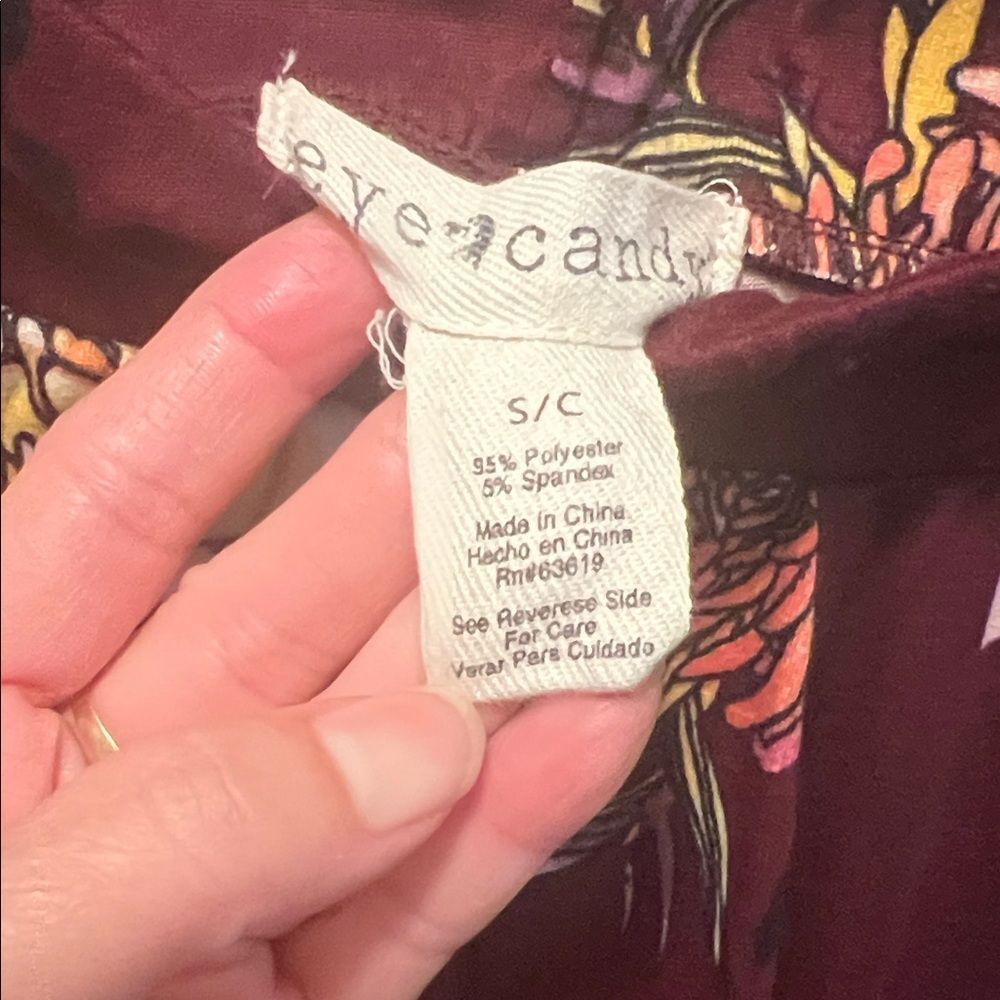 #1227**Floral Print Leggings - Picture 2 of 5